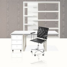 B�rostuhl X-5 Schwarz echt Leder