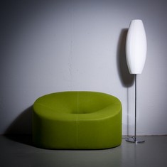 Stehlampe LOOP Wei� Ellipse 170cm
