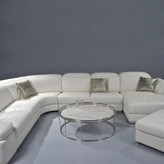 Couchtisch COLOSS Marmor Wei� 100cm