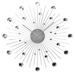 Wanduhr BALL mit Kristallkugeln 50cm