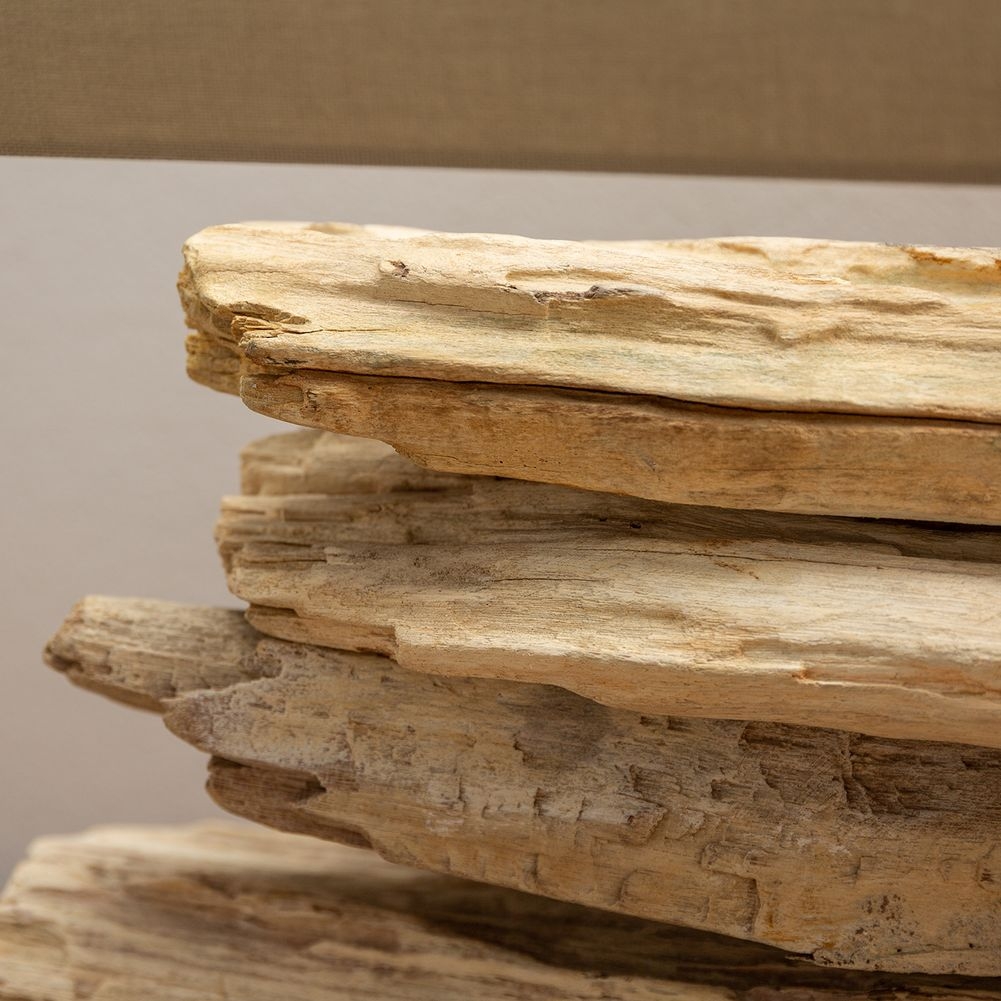 XL Tischlampe TIMOR Beige aus Treibholz handgefertigt 80cm - 6