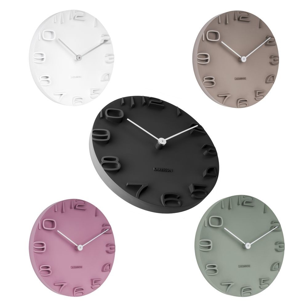 Wanduhr ROCK Grau 42cm Ø - 6